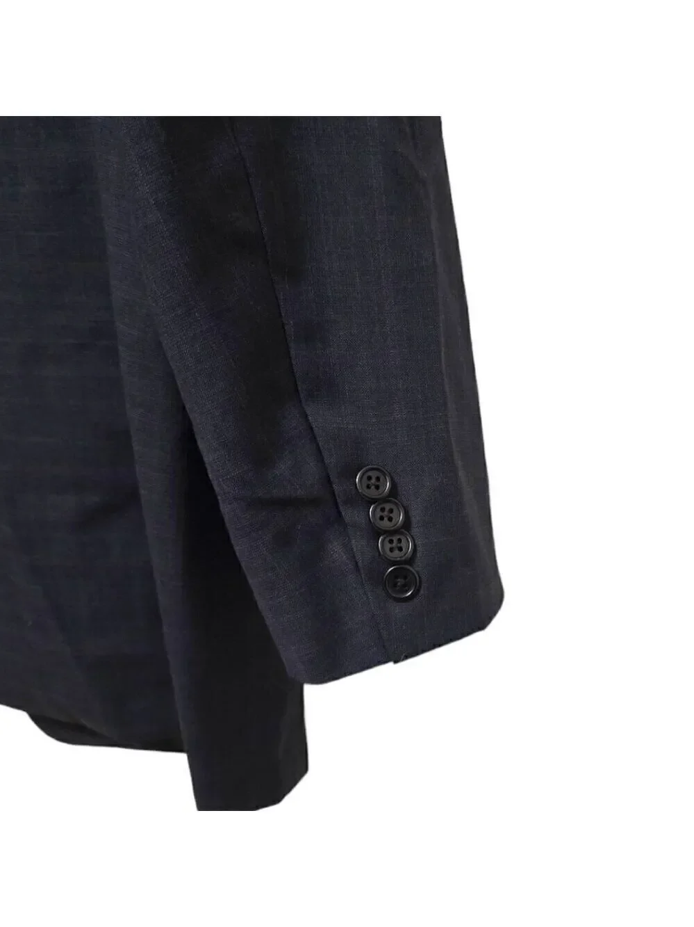 Hickey Freeman Vintage Madison Window Pane Gray Single Breasted Blazer Sz 42R
